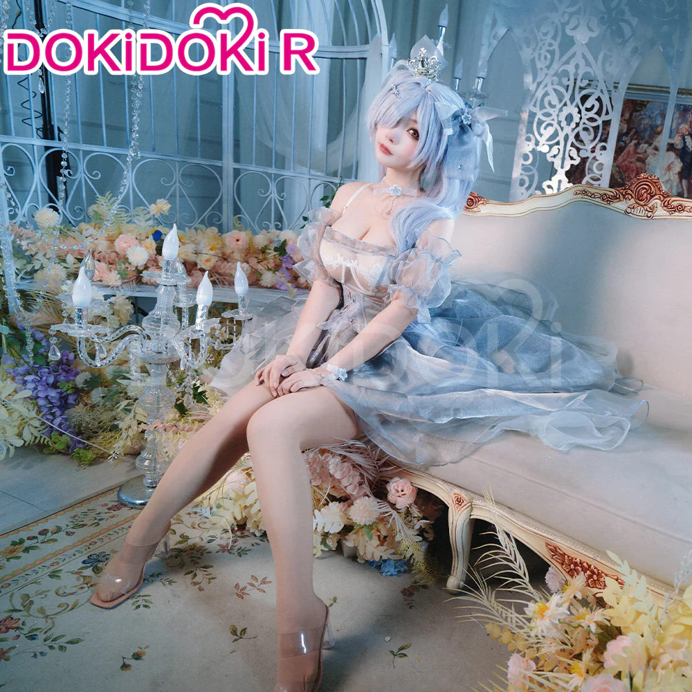 【Partially Ready For Ship】DokiDoki-R Game Cosplay Sexy Glass Princess Costume - Image 4