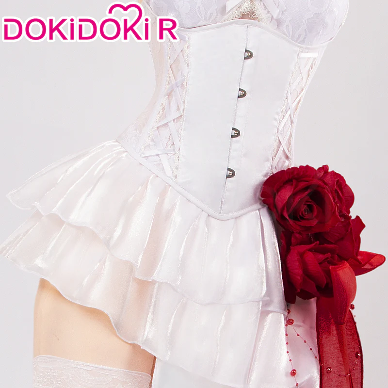 【In Stock】DokiDoki-R Game Cosplay Cosplay White Dress Costume Bonding Chain : Pain Eater - Image 6