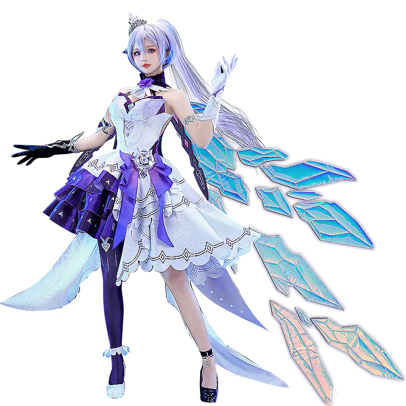 【 In Stock】DokiDoki-R Game Honkai Impact 3 Cosplay Herrscher of Flamescion Time Runner  Kiana Costume / Wig - Image 5