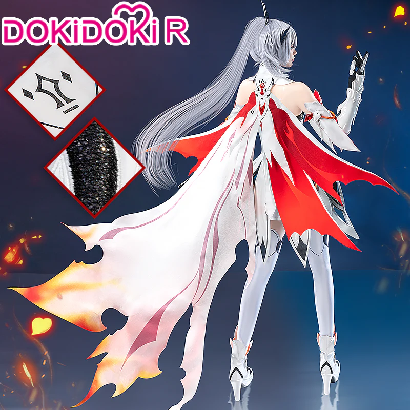 【Wig Ready For Ship】DokiDoki-R Game Honkai Impact 3 Cosplay Kiana Kaslana Costume / Wig Herrscher of Flamescion - Image 3