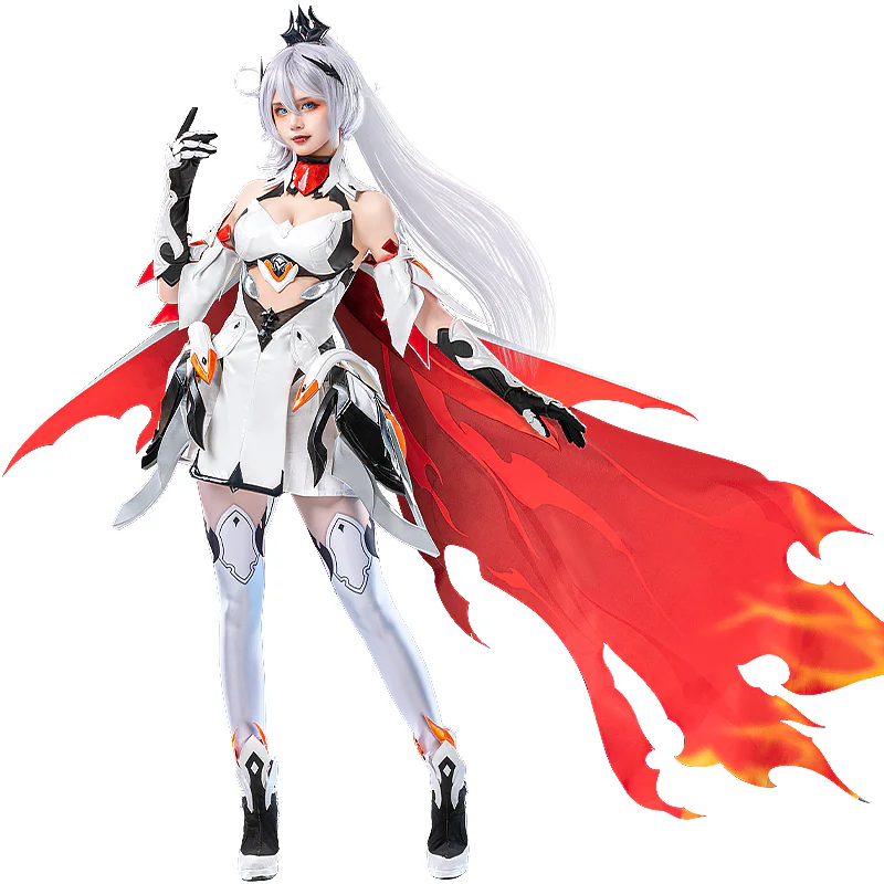 【Wig Ready For Ship】DokiDoki-R Game Honkai Impact 3 Cosplay Kiana Kaslana Costume / Wig Herrscher of Flamescion - Image 5