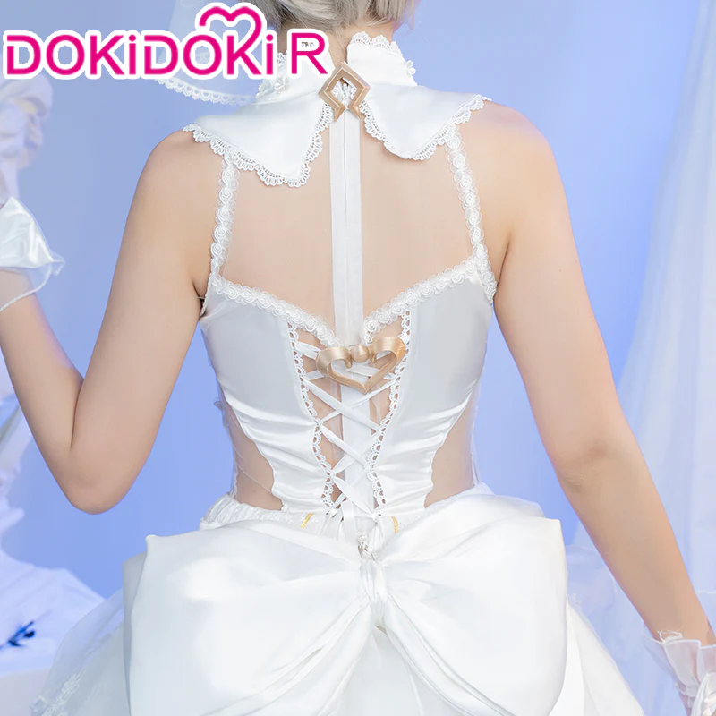 【In Stock】DokiDoki-R Game Honkai Impact 3 Cosplay Rita Vow of Roses Costume Wedding Dress - Image 4