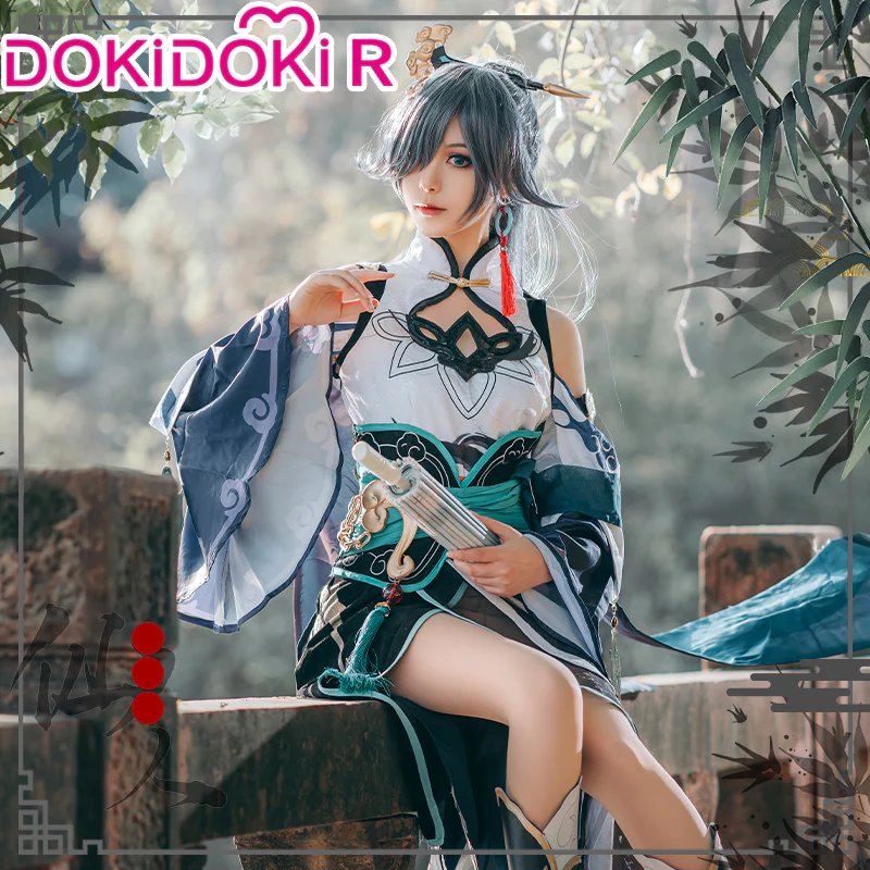 【in stock】DokiDoki-R Game Honkai Impact 3rd Cosplay Fu Hua Costume / Wig / Shoe Cover Fuhua Azure Empyrea - Image 2