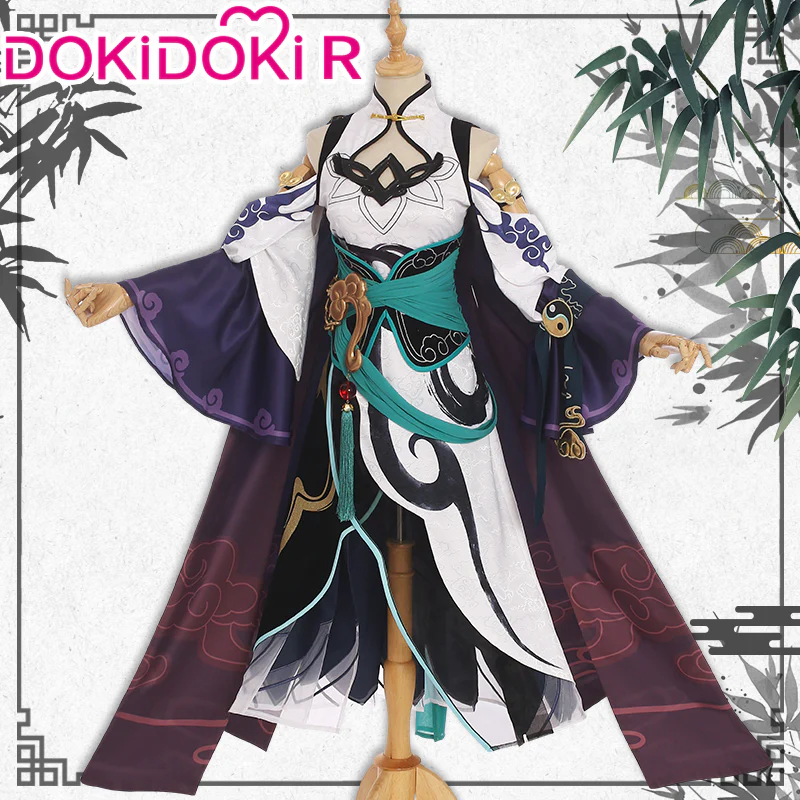 【in stock】DokiDoki-R Game Honkai Impact 3rd Cosplay Fu Hua Costume / Wig / Shoe Cover Fuhua Azure Empyrea - Image 3