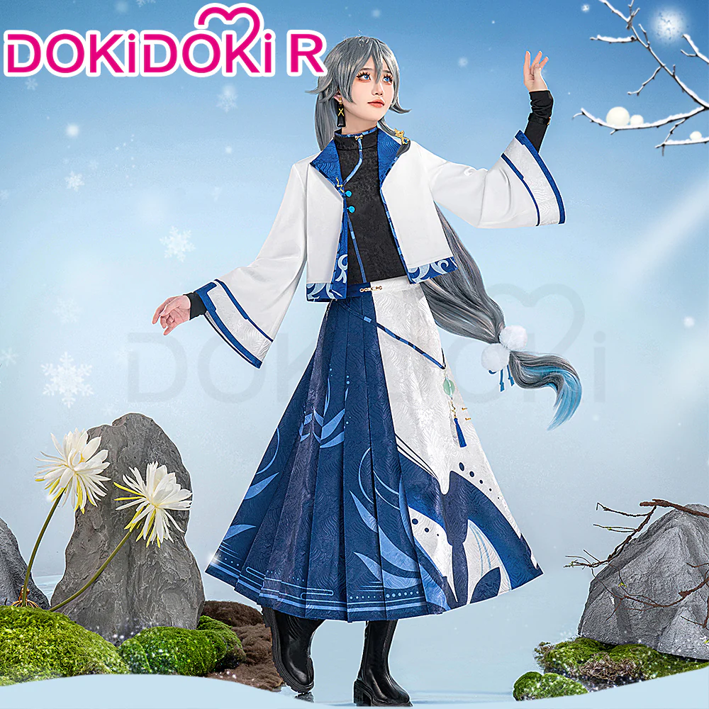 【In Stock】DokiDoki-R Game Honkai Impact 3rd Cosplay Fu Hua Costume Winter Charm FuHua Winter Skin
