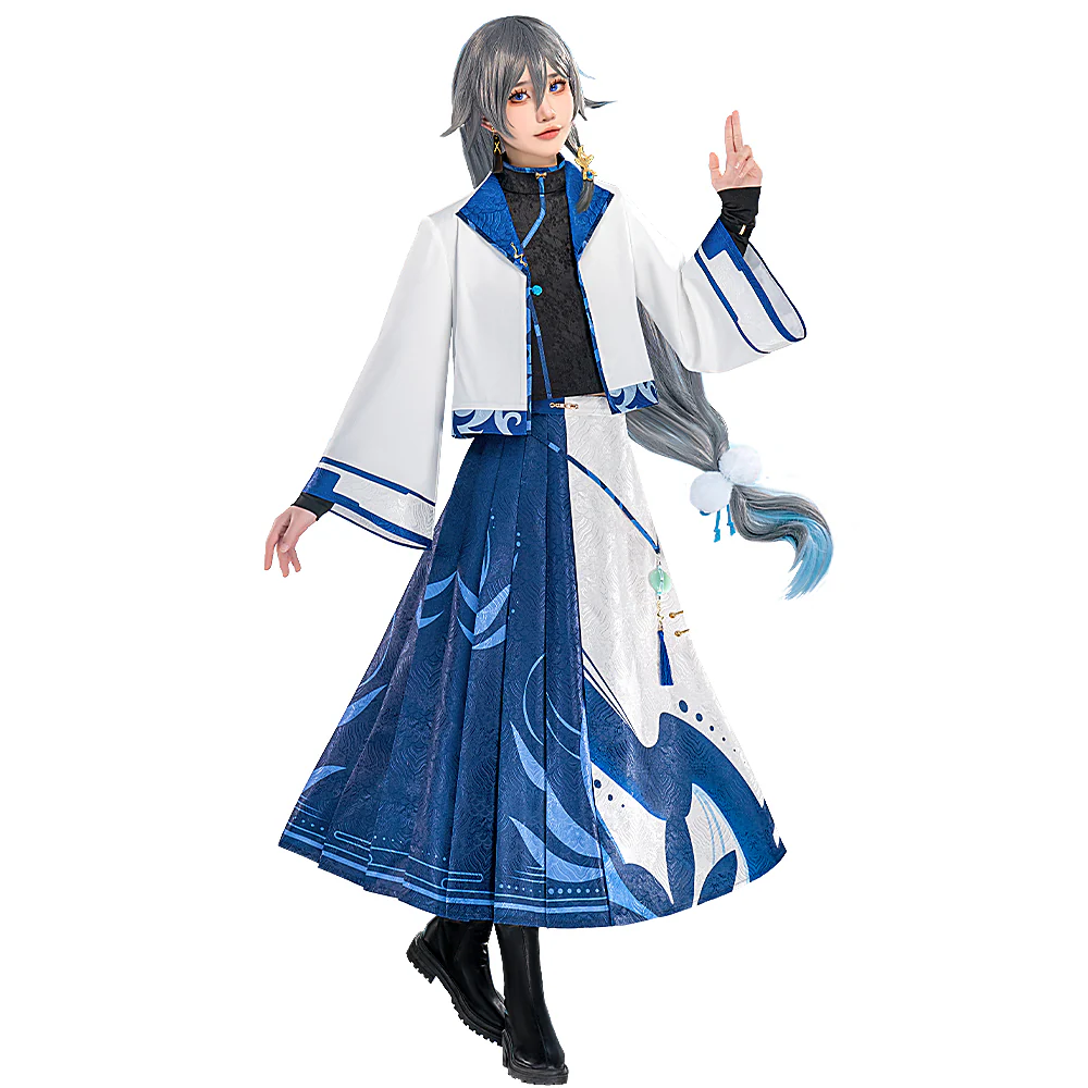 【In Stock】DokiDoki-R Game Honkai Impact 3rd Cosplay Fu Hua Costume Winter Charm FuHua Winter Skin - Image 6