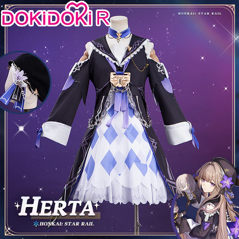 【Partially Ready For Ship】DokiDoki-R Game Honkai: Star Rail Cosplay Herta Cosplay Costume Dress - Image 5
