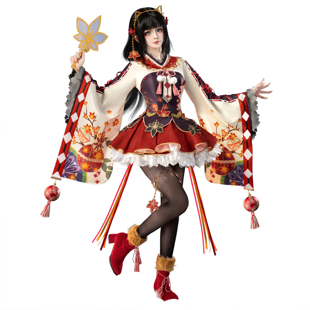 DokiDoki-R Game LoveLive! School Idol Project Cosplay Kurosawa Dia Costume / Fan Autumn Viewing Awakened Autumn Leaves - Image 6