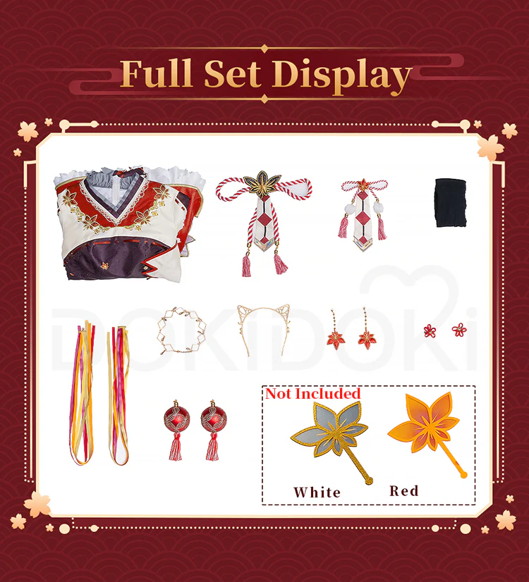 DokiDoki-R Game LoveLive! School Idol Project Cosplay Kurosawa Dia Costume / Fan Autumn Viewing Awakened Autumn Leaves - Image 7