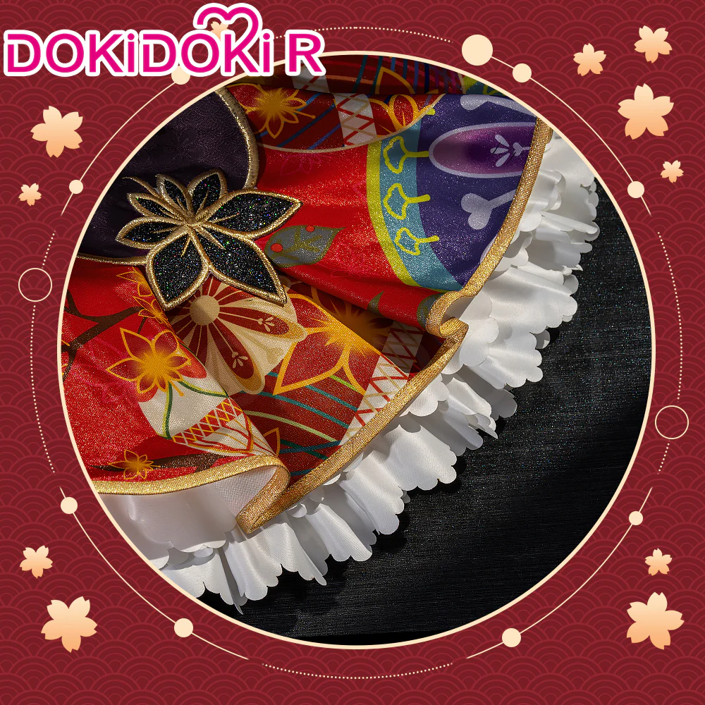DokiDoki-R Game LoveLive! School Idol Project Cosplay Tsushima Yoshiko Costume / Fan Awakened Autumn Leaves - Image 6