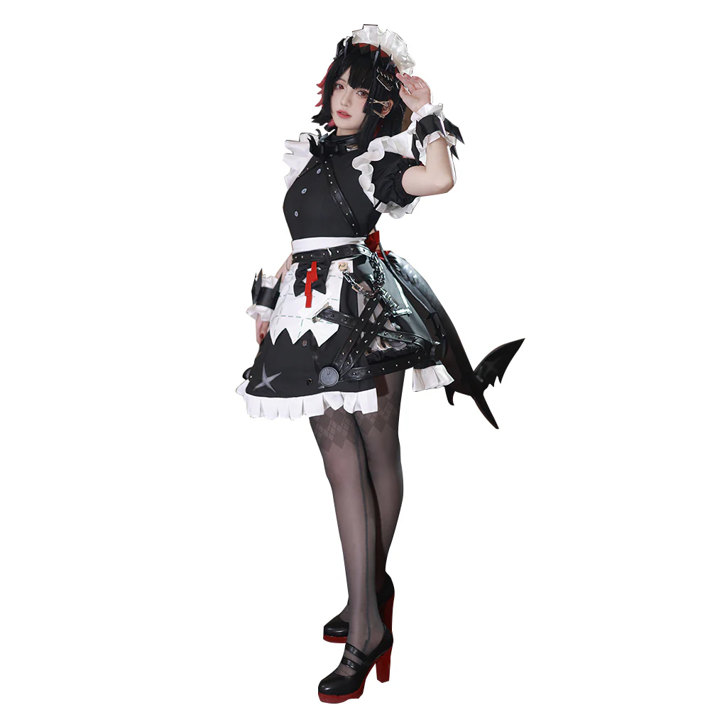 【In Stock】DokiDoki-R Game Zenless Zone Zero Cosplay Ellen Joe Costume Victoria Housekeeping Co. Shark Girl Maid - Image 6