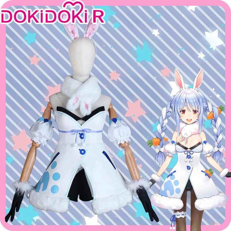 【Size XS-XL】DokiDoki-R Hololive English Cosplay Usada Pekora Bunny Girl Cute Peko Cosplay