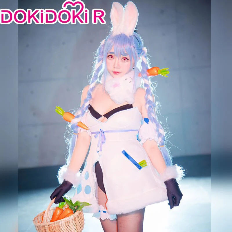 【Size XS-XL】DokiDoki-R Hololive English Cosplay Usada Pekora Bunny Girl Cute Peko Cosplay - Image 3