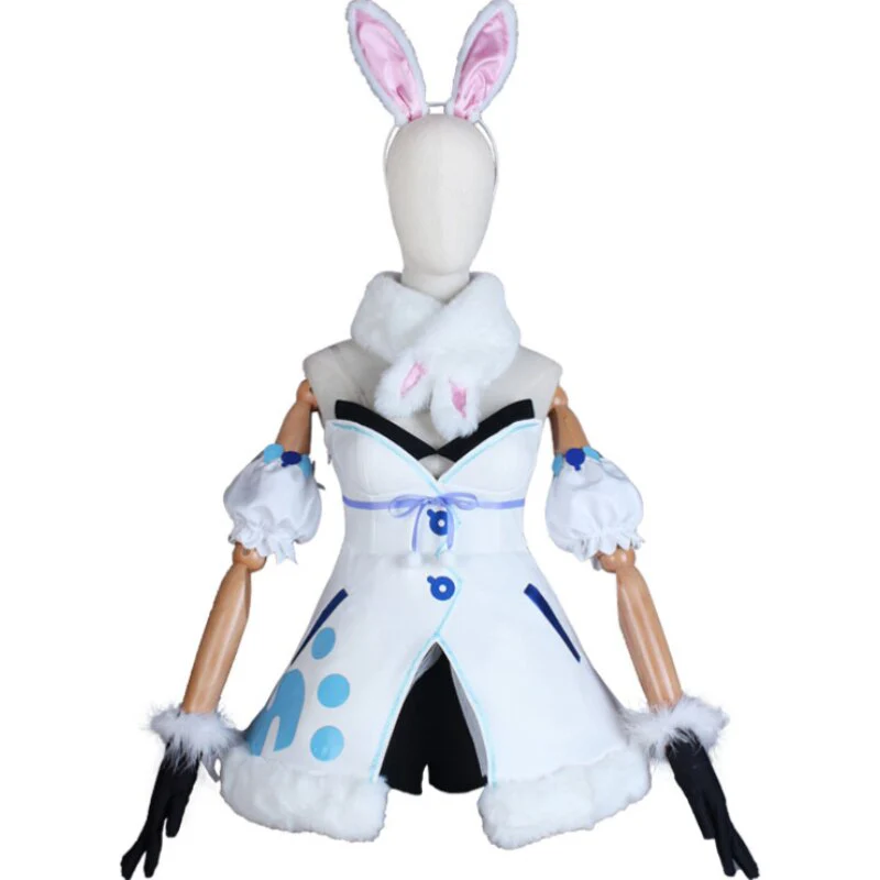 【Size XS-XL】DokiDoki-R Hololive English Cosplay Usada Pekora Bunny Girl Cute Peko Cosplay - Image 6
