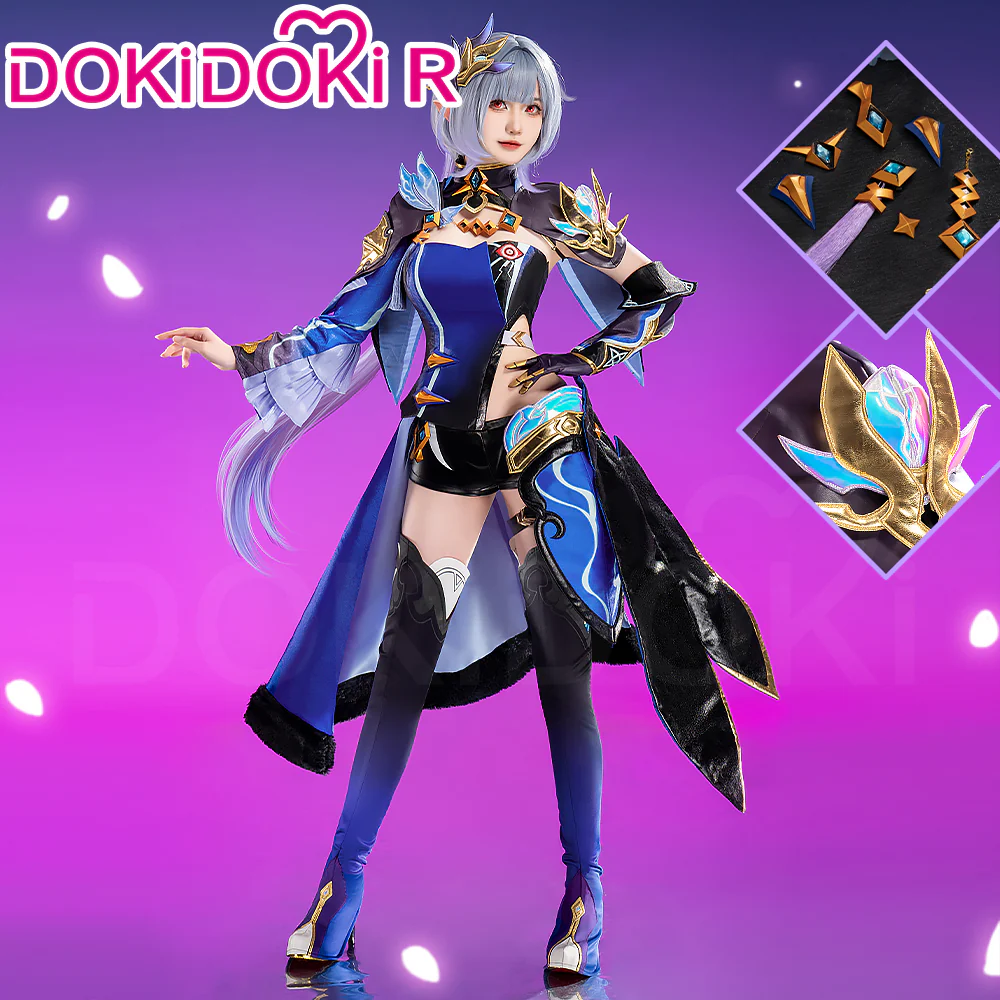 【In Stock】【Size S-2XL】DokiDoki-R Honkai Impact 3 Cosplay Elysia Herrscher of Human Costume / Shoes Cover / Wig