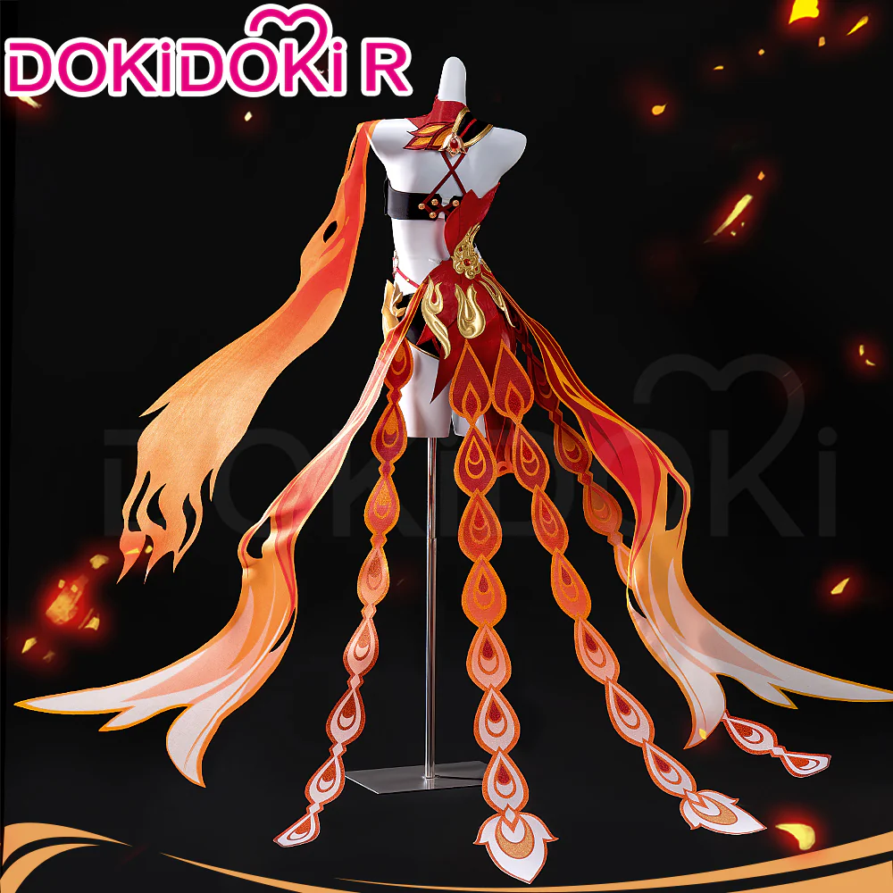 【In Stock】DokiDoki-R Honkai Impact 3rd Cosplay Fuhua Costume / Shoes Cover Fu Hua Fenghuang of Vicissitude - Image 2