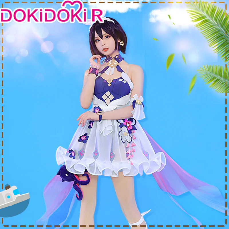 【Partial Ready For Ship】DokiDoki-R Honkai Impact 3 Seele Vollerei Cosplay Swimsuit Costume