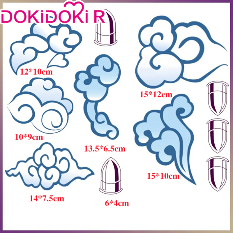【In Stock】DokiDoki Game Cosplay Cosplay Blue Tattoo