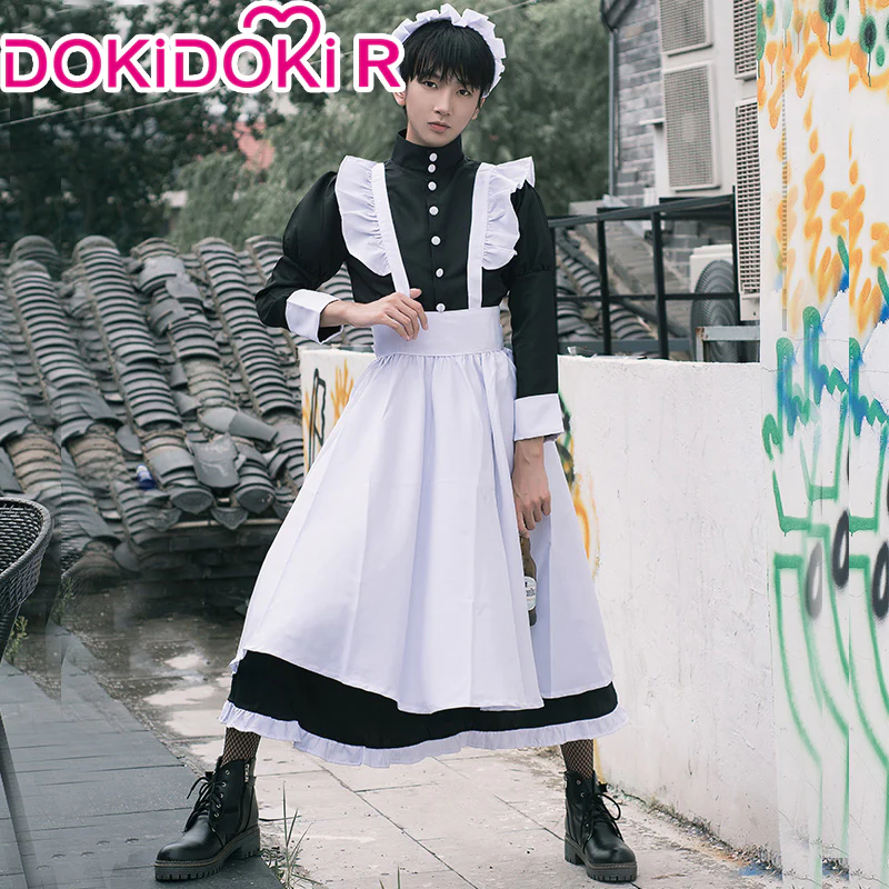 【Partially Ready For Ship】【Size M-3XL】DokiDoki-R Male Maid Cosplay Costume Men Gojo Satoru - Image 3