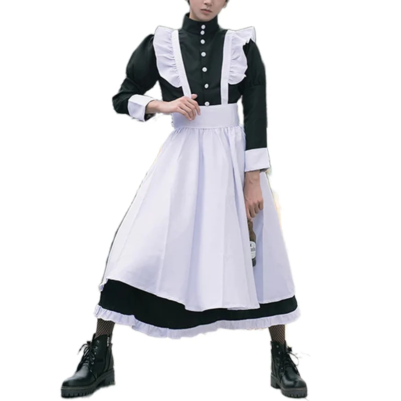 【Partially Ready For Ship】【Size M-3XL】DokiDoki-R Male Maid Cosplay Costume Men Gojo Satoru - Image 6