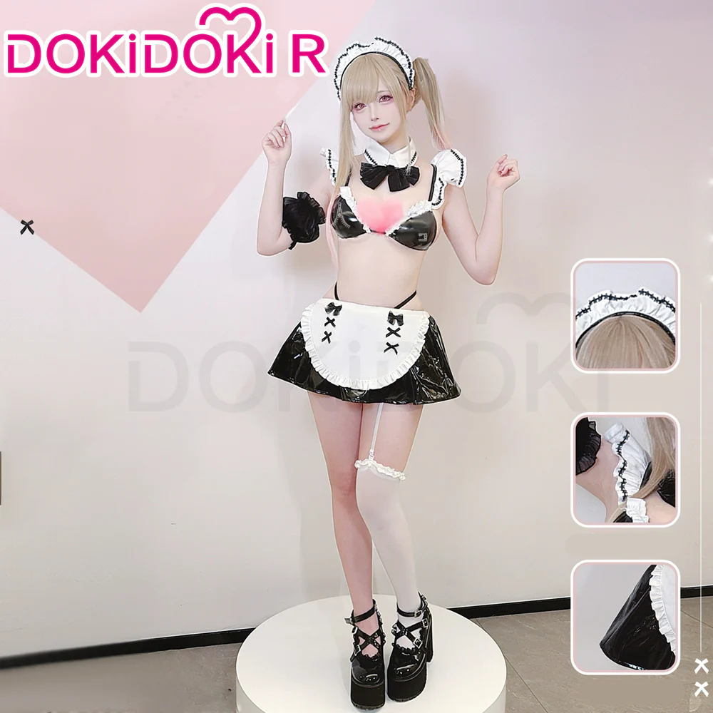 DokiDoki-R Manga Anime Cosplay Kiitagaawa Maariin Costume Maid Dress