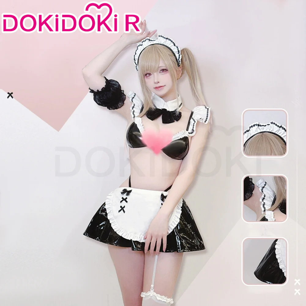 DokiDoki-R Manga Anime Cosplay Kiitagaawa Maariin Costume Maid Dress - Image 2