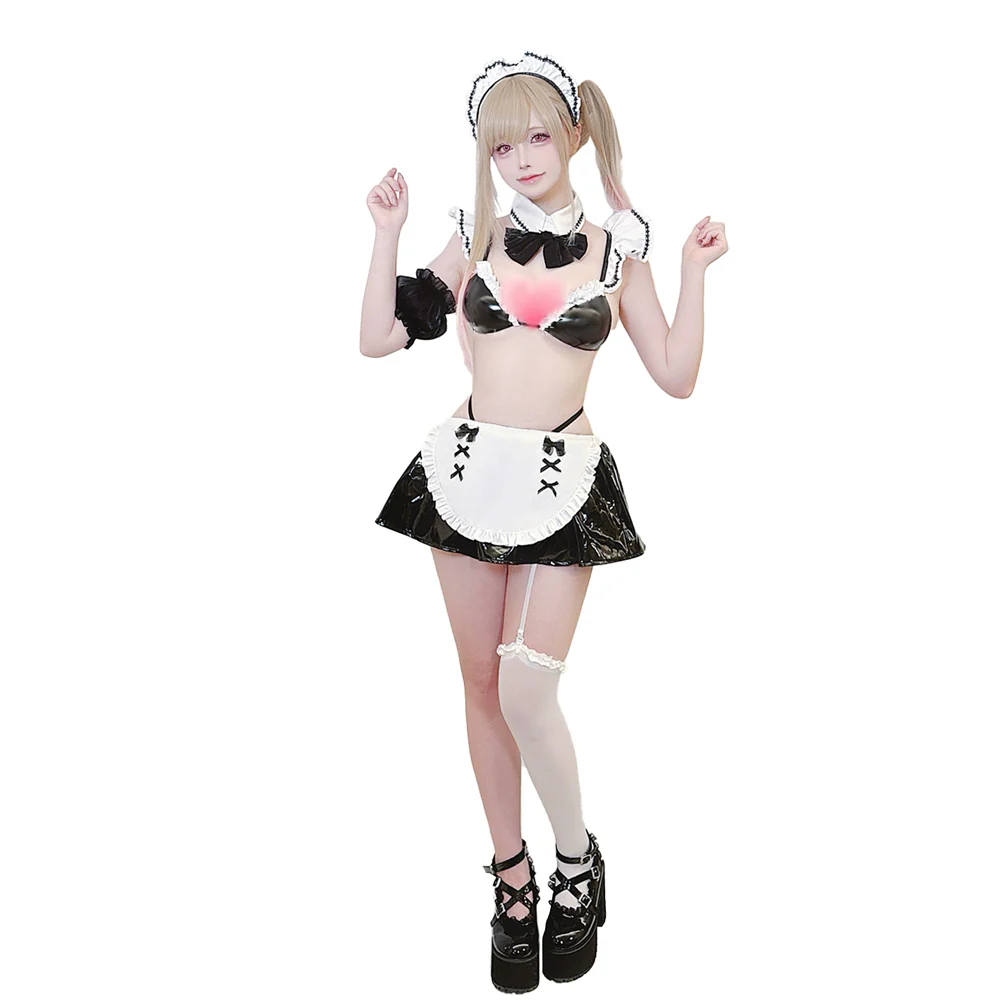 DokiDoki-R Manga Anime Cosplay Kiitagaawa Maariin Costume Maid Dress - Image 5