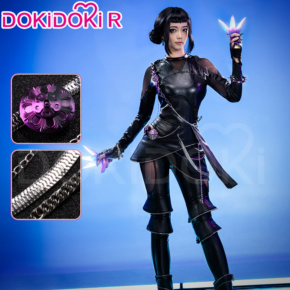 【Ready For Ship】【Size S-4XL】【Last Batch】DokiDoki-R Movie Anime KPOP KILLER  Cosplay Black Costume BATTLE  SERIE - Image 2