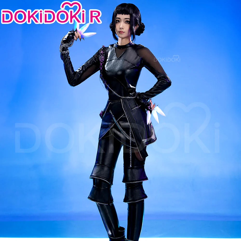 【Ready For Ship】【Size S-4XL】【Last Batch】DokiDoki-R Movie Anime KPOP KILLER  Cosplay Black Costume BATTLE  SERIE - Image 3