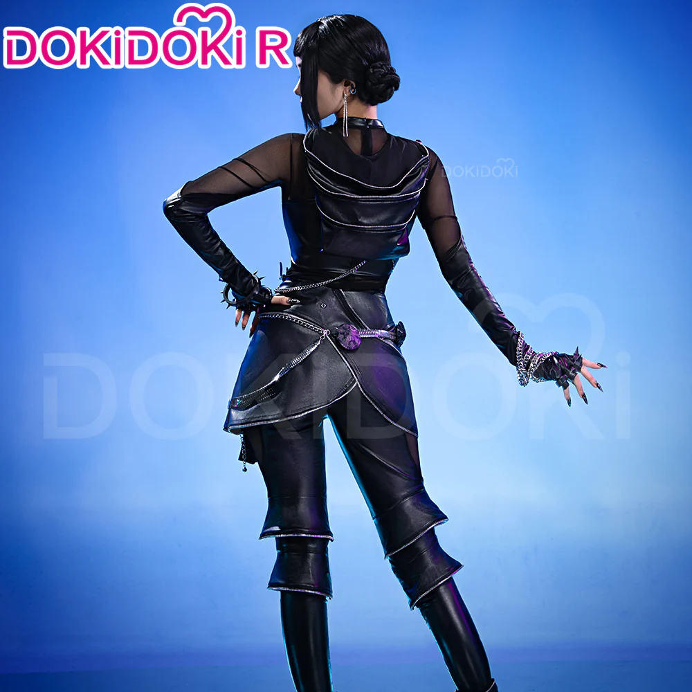 【Ready For Ship】【Size S-4XL】【Last Batch】DokiDoki-R Movie Anime KPOP KILLER  Cosplay Black Costume BATTLE  SERIE - Image 4