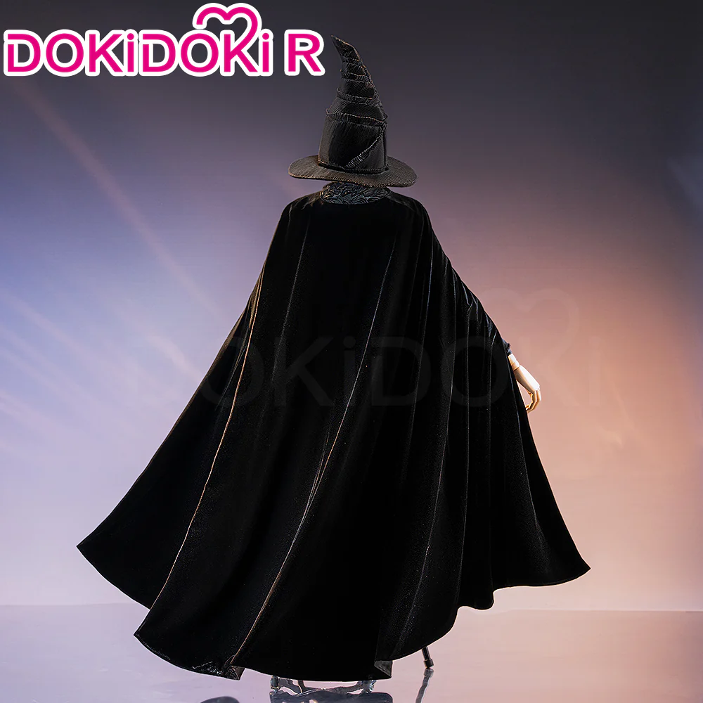 【Ready For Ship】【Size S-3XL】DokiDoki-R Movie Cosplay Black Witch Costume Dress With Cape / Hat Halloween - Image 8