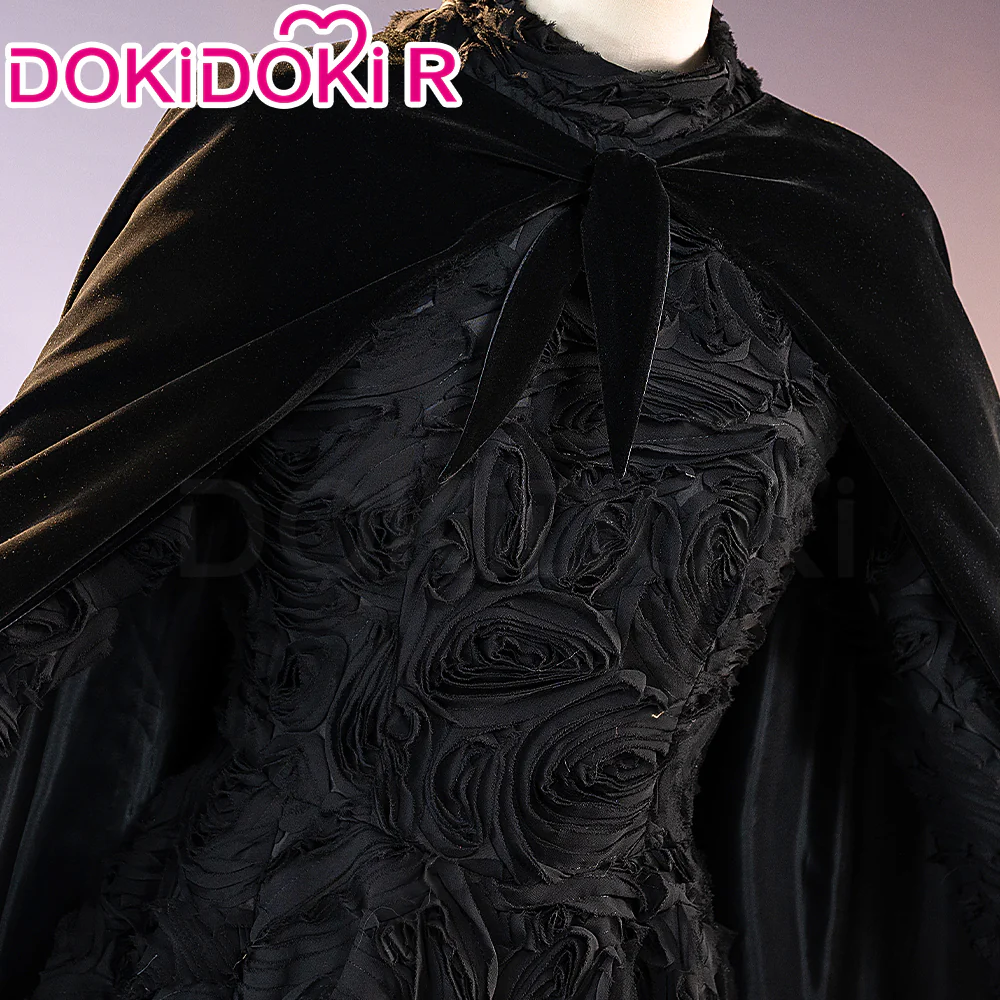 【Ready For Ship】【Size S-3XL】DokiDoki-R Movie Cosplay Black Witch Costume Dress With Cape / Hat Halloween - Image 9