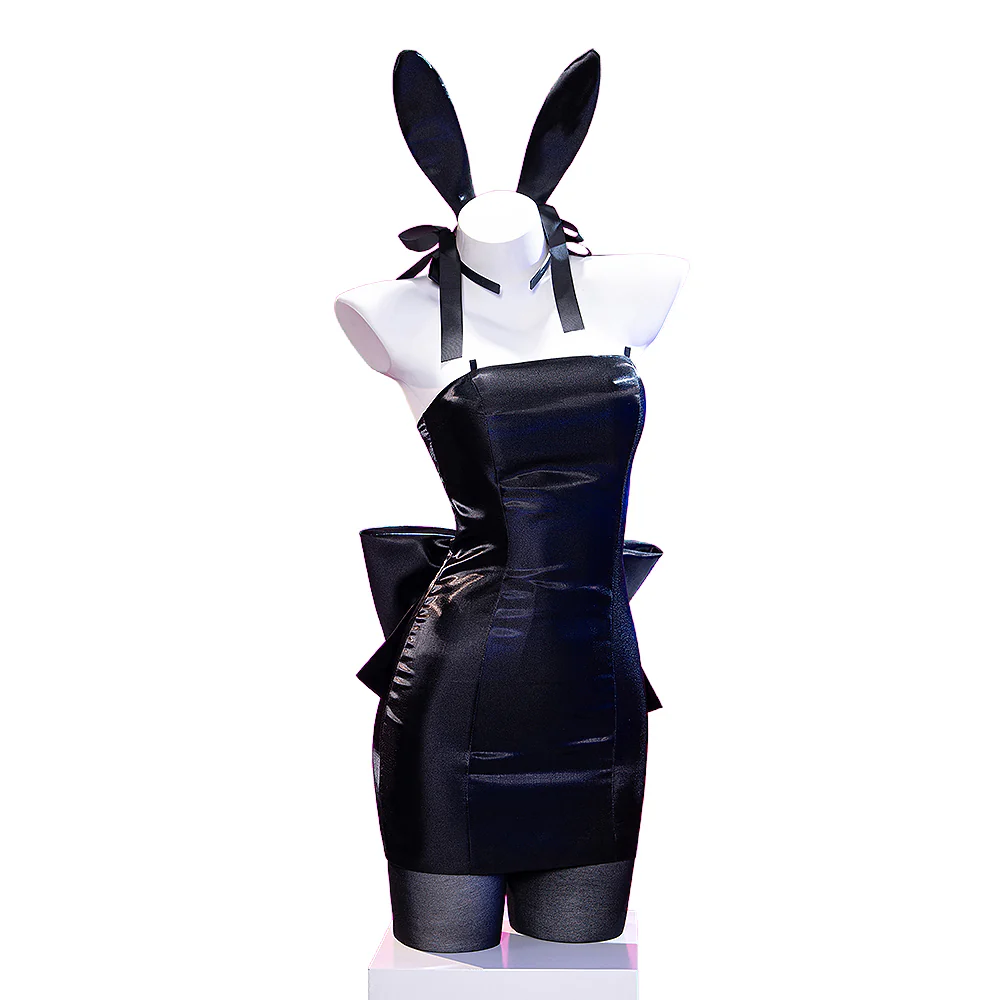 【Ready For Ship】DokiDoki-R Music Video Cosplay Bunny Cafe Costume Black Dress 3rd anniversary - Image 5