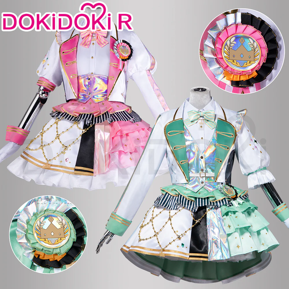 DokiDoki-R Prooject Sekaai Colorful Staage! Cosplay Otorii Emmu / Kusanagii Nenne Costume 5th Anniversary Thanks Festival