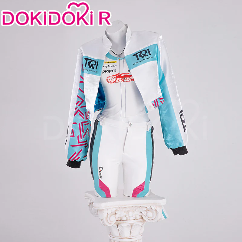 【In Stock】【Size XS-2XL】DokiDoki-R Racing Suits 2024 Cosplay Costume White Blue Female - Image 2
