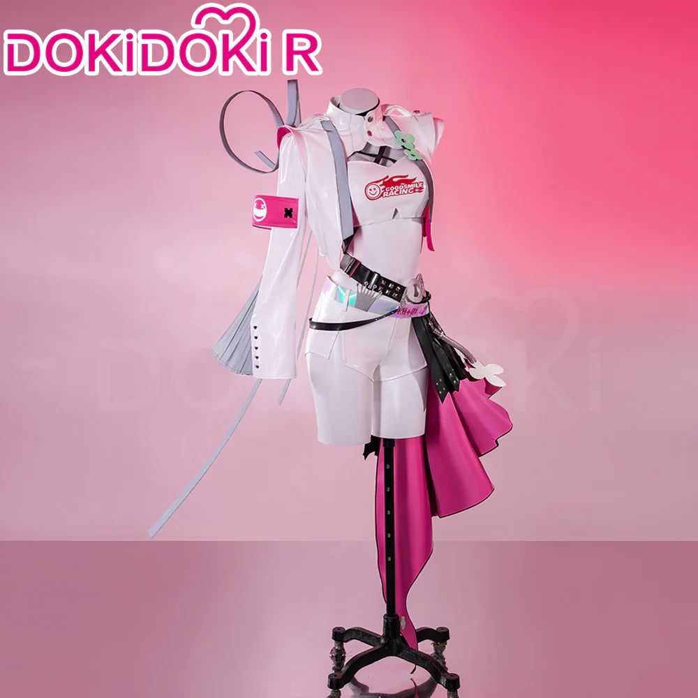 【Partially Ready For Ship】【Size XS-2XL】DokiDoki-R Racing Suits 2025 Cosplay Costume Red White Female Race - Image 3