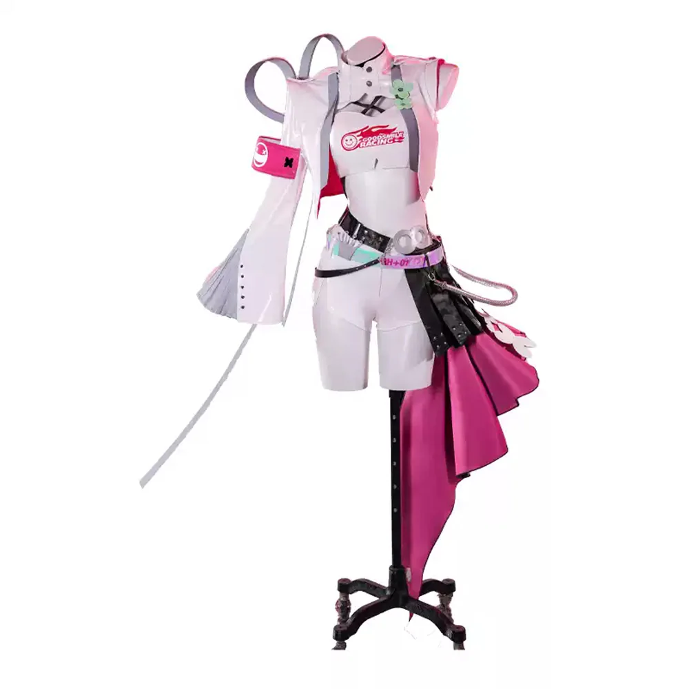 【Partially Ready For Ship】【Size XS-2XL】DokiDoki-R Racing Suits 2025 Cosplay Costume Red White Female Race - Image 6
