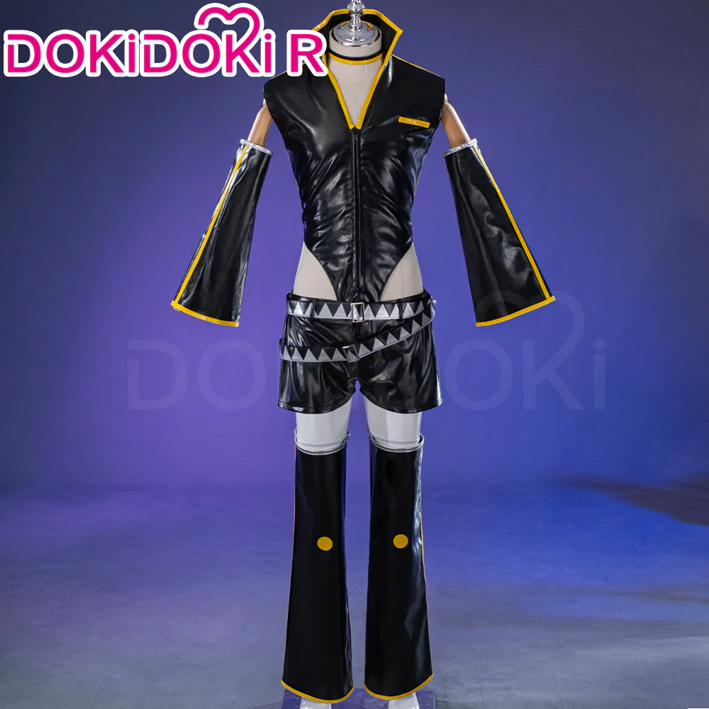 【Partially Ready For Ship】DokiDoki-R VSINGER Cosplay Kagamine Len Costume Punk Leather
