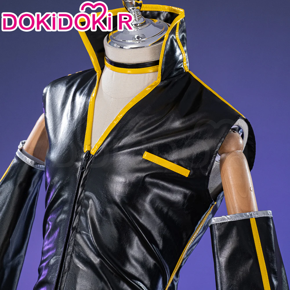 【Partially Ready For Ship】DokiDoki-R VSINGER Cosplay Kagamine Len Costume Punk Leather - Image 3