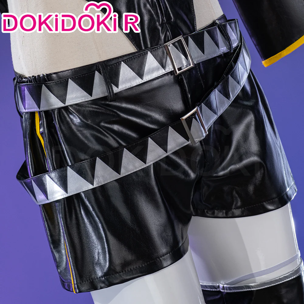 【Partially Ready For Ship】DokiDoki-R VSINGER Cosplay Kagamine Len Costume Punk Leather - Image 4
