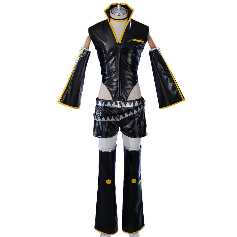 【Partially Ready For Ship】DokiDoki-R VSINGER Cosplay Kagamine Len Costume Punk Leather - Image 5