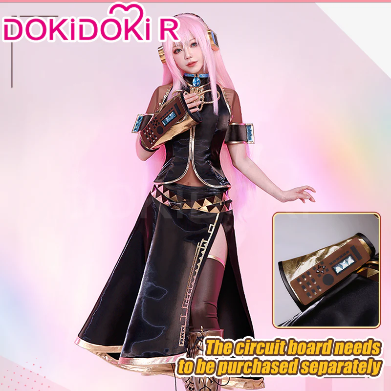 【Partially Ready For Ship】DokiDoki-R VSINGER Cosplay Lukaa Costume Black Dress
