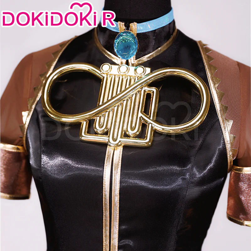 【Partially Ready For Ship】DokiDoki-R VSINGER Cosplay Lukaa Costume Black Dress - Image 4