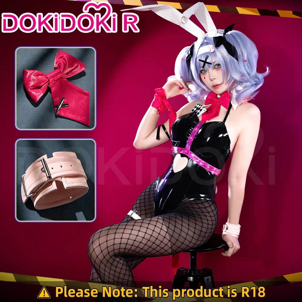 【Upgraded】【Partial Ready For Ship】【Size XS-3XL】DokiDoki-R VSINGER Cosplay Rabbit Hole Costume Bunny Girl Sexy Black