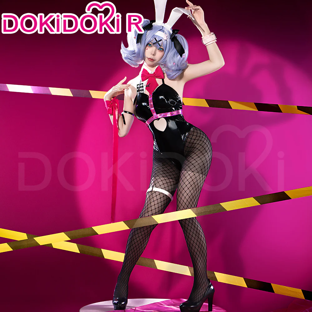 【Upgraded】【Partial Ready For Ship】【Size XS-3XL】DokiDoki-R VSINGER Cosplay Rabbit Hole Costume Bunny Girl Sexy Black - Image 3