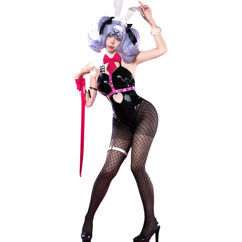 【Upgraded】【Partial Ready For Ship】【Size XS-3XL】DokiDoki-R VSINGER Cosplay Rabbit Hole Costume Bunny Girl Sexy Black - Image 6