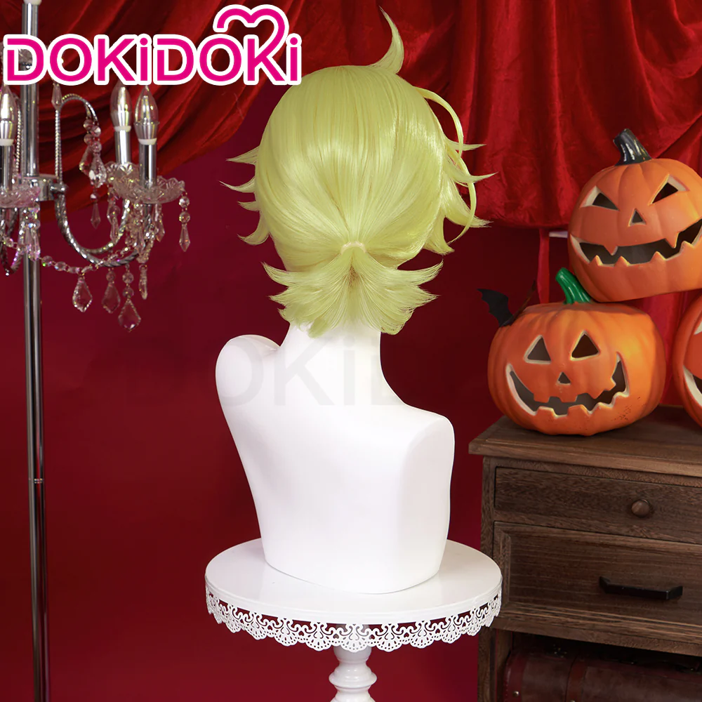 【Ready For Ship】DokiDoki Rascal the Raccoon Cosplay Wig Short Yellow Halloween - Image 3