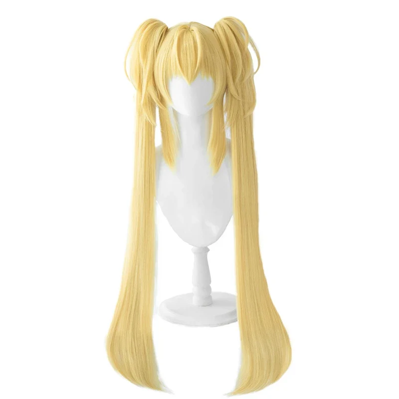 【Ready For Ship】【Last Batch】DokiDoki Shugo Chara Cosplay Tsukiyomi Utau Cosplay Wig Long Yellow - Image 5