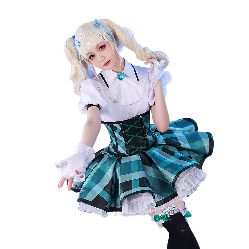 DokiDoki-SR Anime Aikatsu! Idol Activity Cosplay Todo Yurika Cosplay Costume/Wig Cute - Image 7
