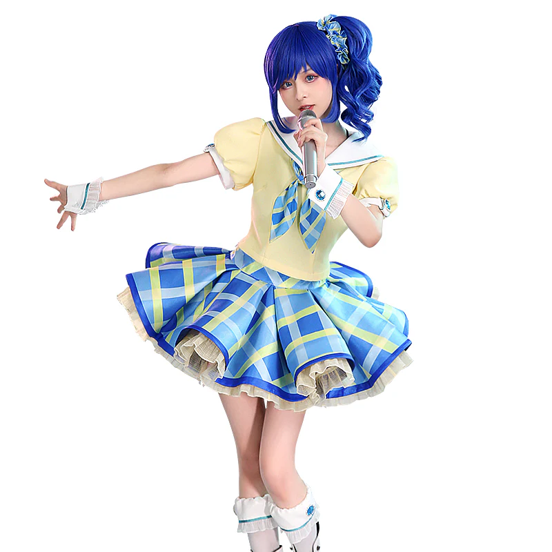 DokiDoki-SR Anime Aikatsu! Idol Activity Cosplay Kiriya Aoi Cosplay Costume Cute - Image 4